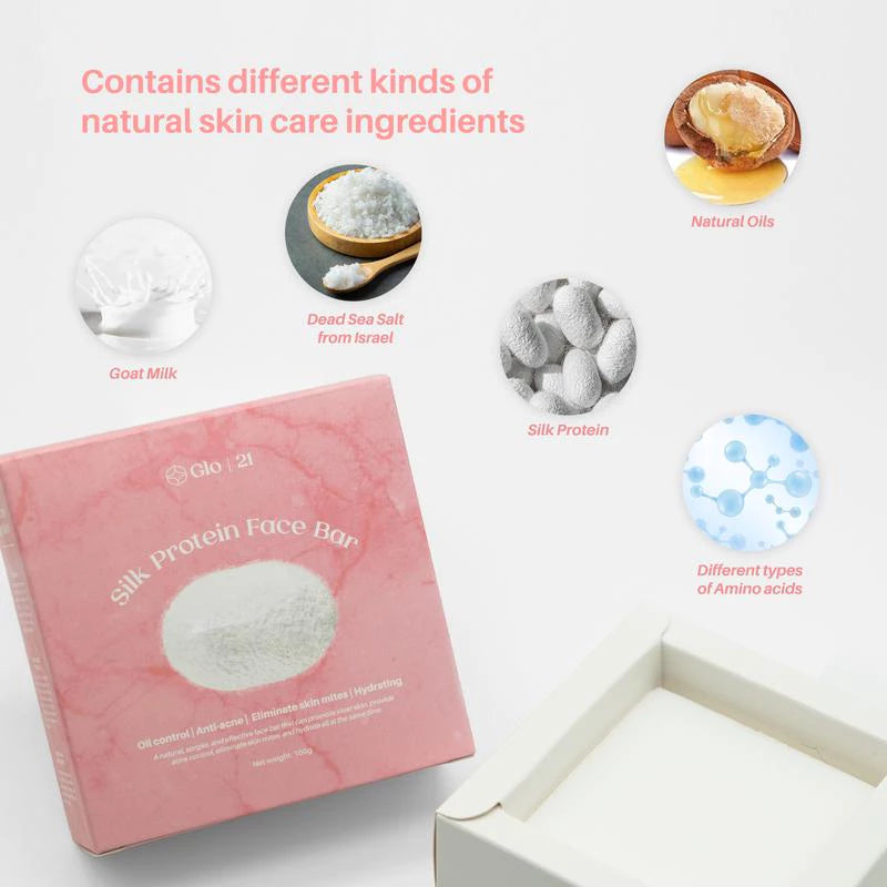 GLO21 Silk Protein Face Bar