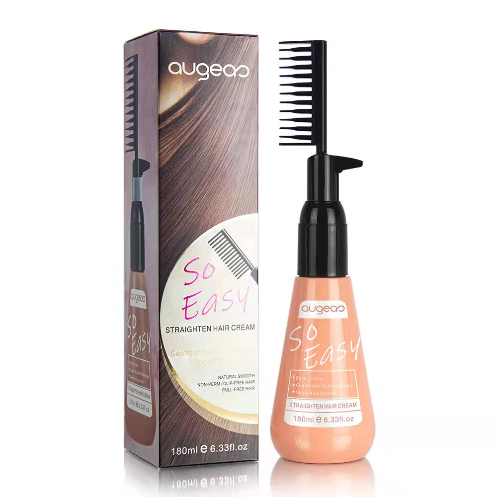AUGEAS 180ML STRAIGHTEN HAIR CREAM EASY TO USE GENTLE AND AITI-DAMAGE SHINY AND SMOOTH