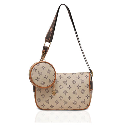 2-IN-1 Mini Monogram Pattern Bag with Coin Purse