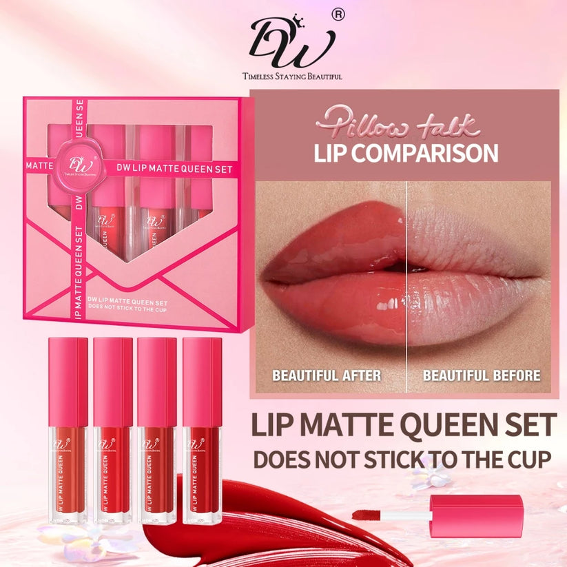 DW 4in1 Lip Gloss Matte Queen Set