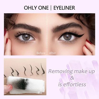 OHLY ONE Double Head Waterproof Cat Eye Wings Eyeliner Stamp