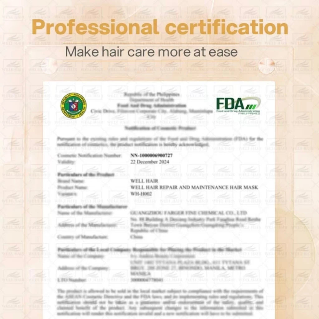 BUY 1 GET 1 | Well Hair Repair and Maintenance Hair Mask Treatment