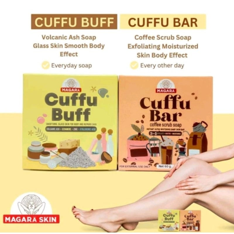 MAGARA SKIN CUFFU BAR 3IN1 SCRUB SOAP & CUFFU BUFF 60G