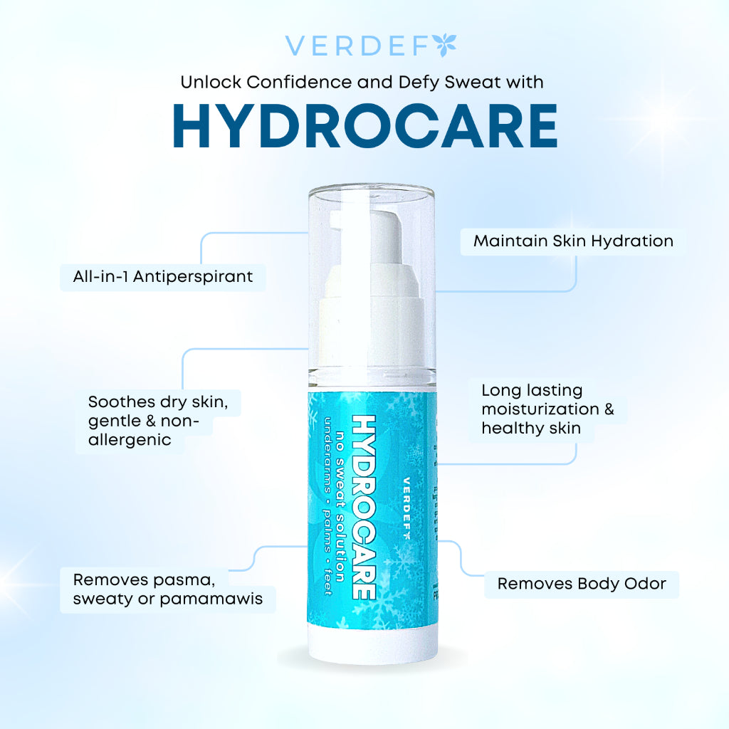 HYDROCARE (PASMA REMOVER) Solution for Hyperhidrosis & Anti-bacterial for Foot, Hand & Underarm