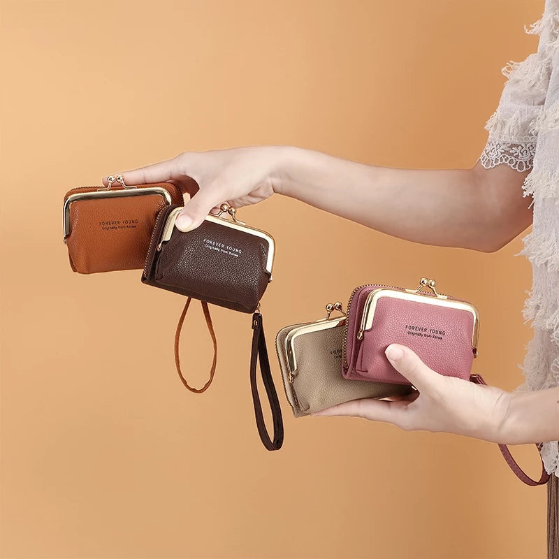 Women's Elegant Card Holder Wallet with Detachable Coin Purse