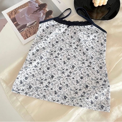 Floral Lace Trim Camisole