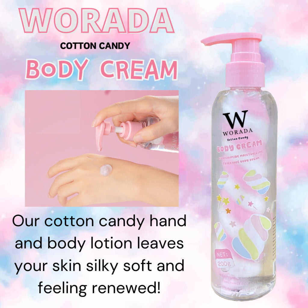 WORADA Cotton Candy Body Cream