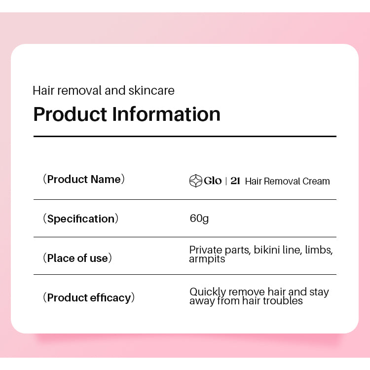 GLO21 Hair Removal Cream