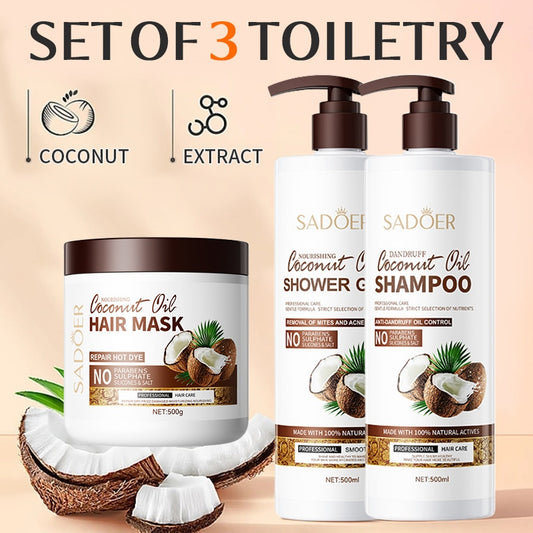 SADOER Coconut Oil Moisturizing Hair Care Dandruff Shampoo