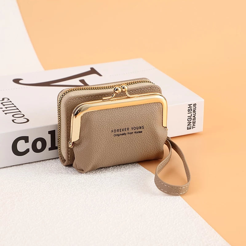 Women's Elegant Card Holder Wallet with Detachable Coin Purse