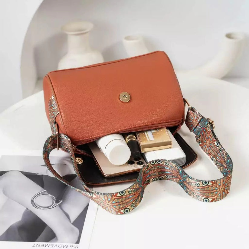 Double Lock Monogram Ladies Fashion Shoulder Bag