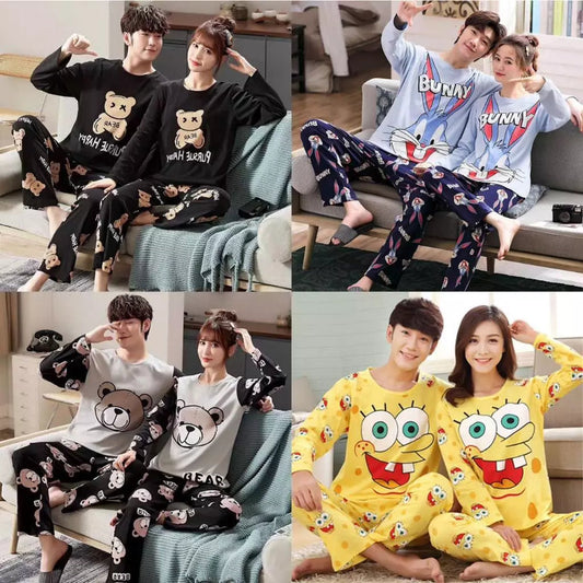 Couple Terno Pajama – Sleep in Style, Together in Comfort 💕