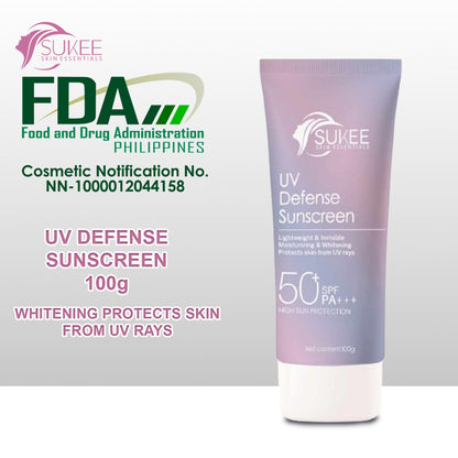 SUKEE UV Defense Sunscreen Vitamin B3 Niacinamide for Brightening Skin Illuminating SPF50PA+++