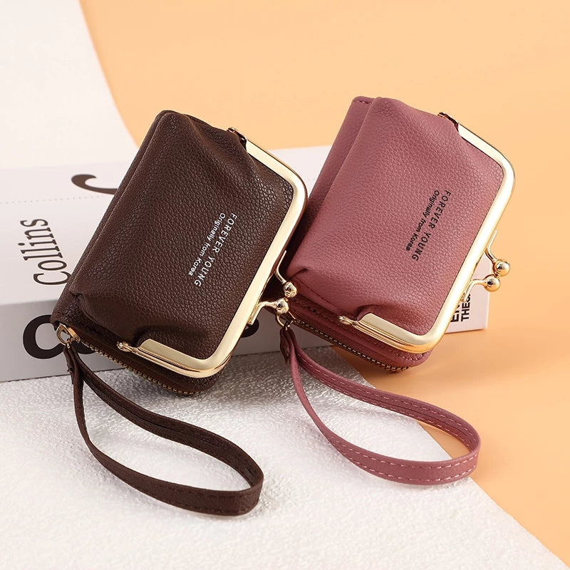 Women's Elegant Card Holder Wallet with Detachable Coin Purse