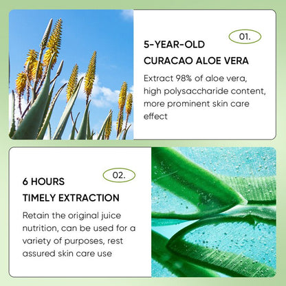 SADOER Aloe Vera Frozen Mask Jelly Hydrating Moisturizing Whitening Brightening Sleeping 4ml