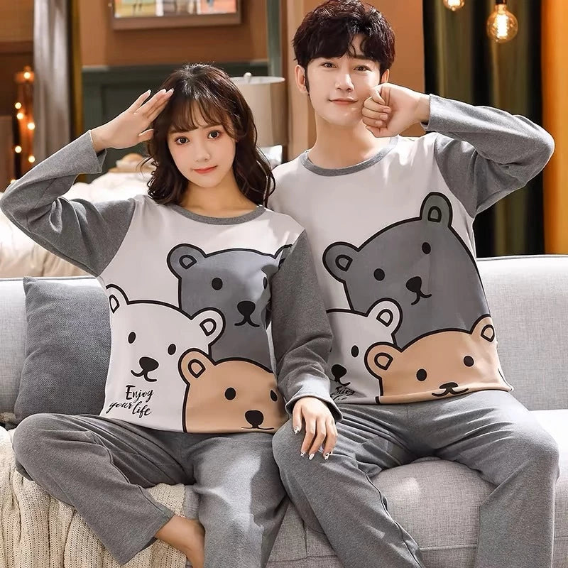 Couple Terno Pajama – Sleep in Style, Together in Comfort 💕