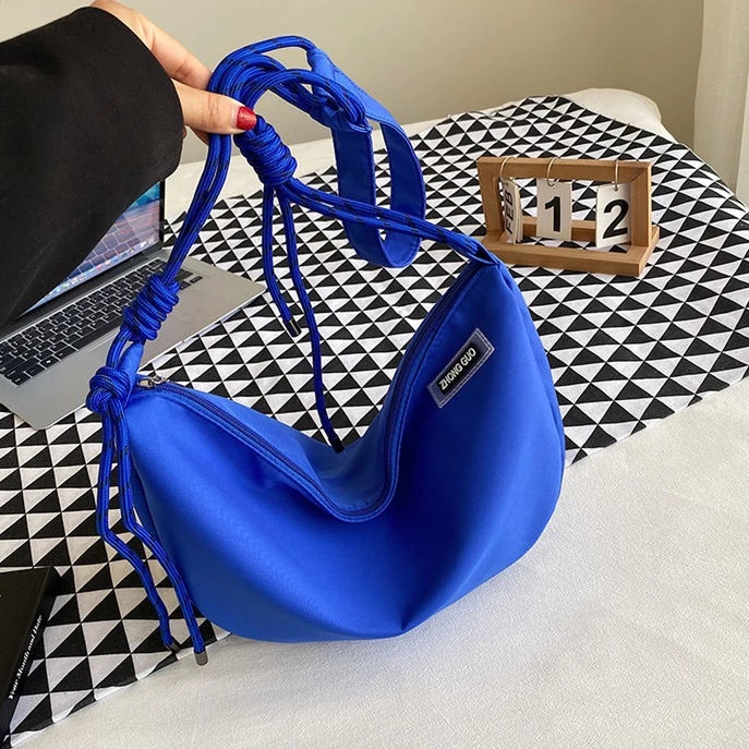 Japanese Drawstring Casual Nylon Sling Bag