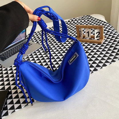 Japanese Drawstring Casual Nylon Sling Bag