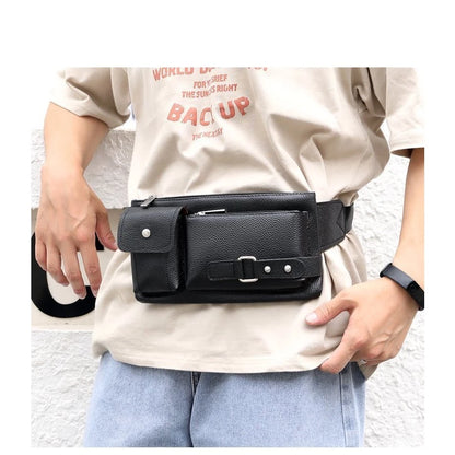 Men's Leather Waist/Chest Bag