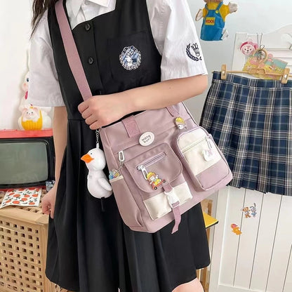 Nylon Messenger Crossbody Shoulder Sling Bag