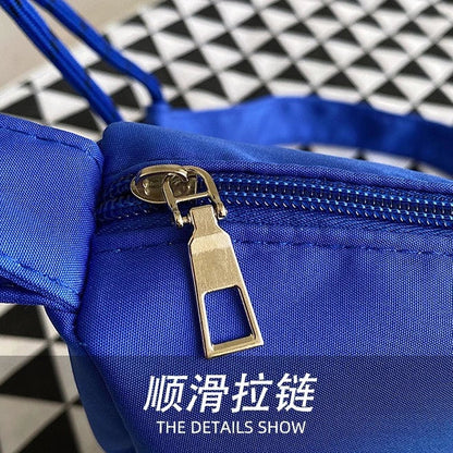 Japanese Drawstring Casual Nylon Sling Bag