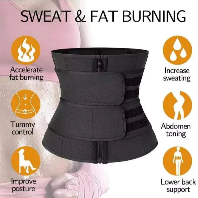 Double Belt Waist Trainer Corset for Men & Women