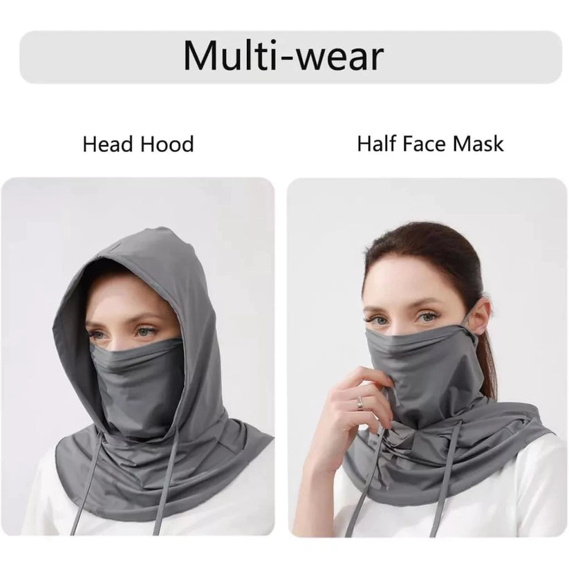 Balaclava Breathable UV Sun Protection Full Head Mask with Drawstring Design