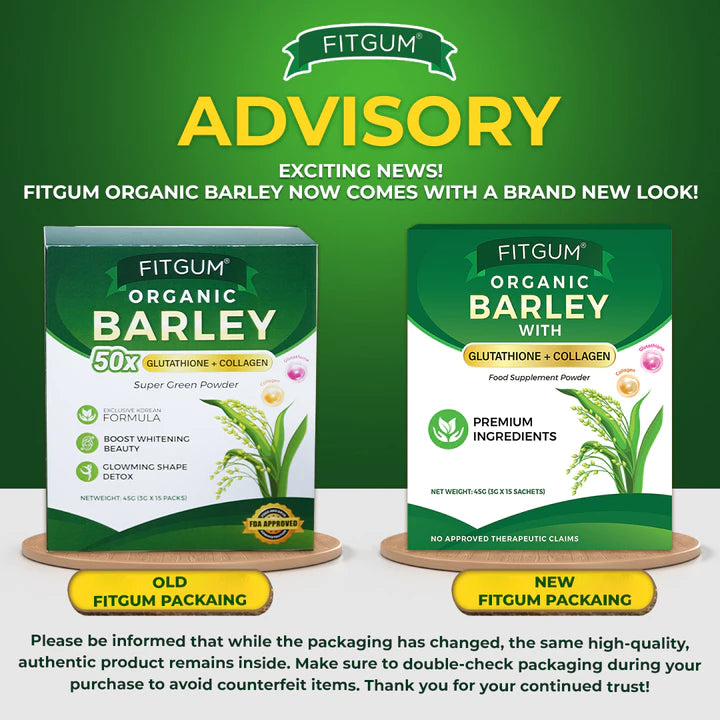 FITGUM Organic Barley Gluta Collagen Beauty Drink
