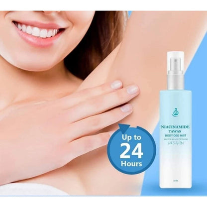 Niacinamide Tawas Body Deo Mist Whitening and Refreshing with Cooling Effect