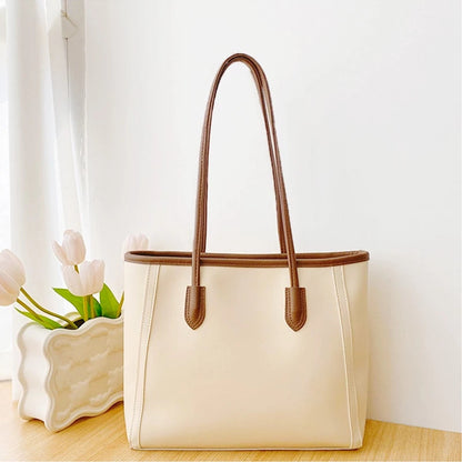 Large Capacity Leather Tote Bag