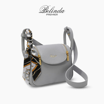 Elegant Scarf Accent Crossbody Bag