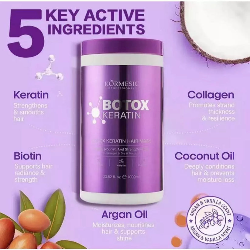 KORMESIC Botox Keratin Hair Mask 1000ml – Age of Beauty Ph