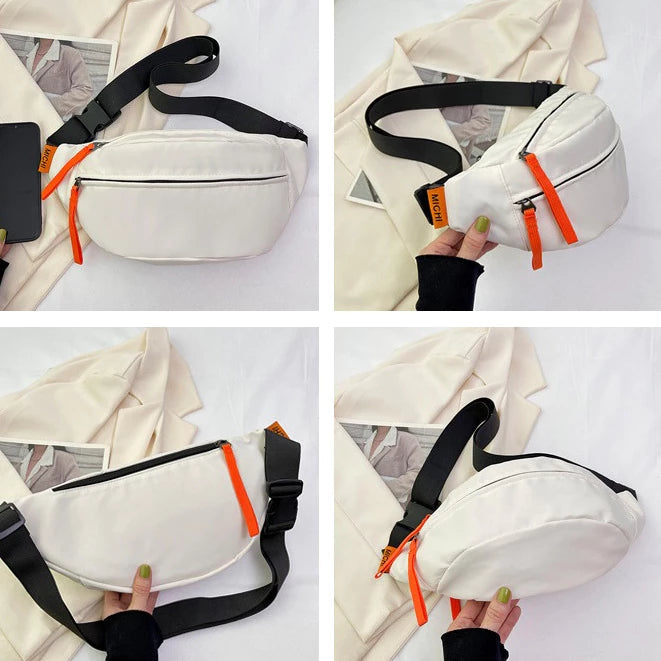 Nylon Crossbody Belt Waist Bag