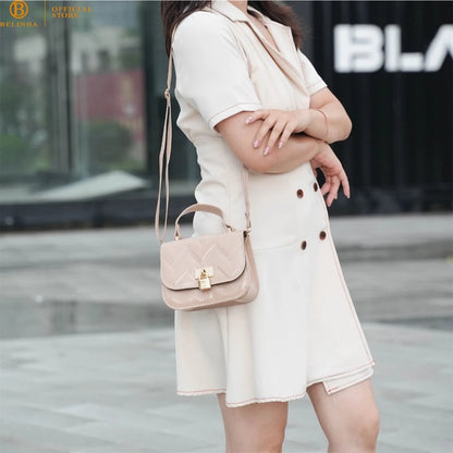 3in1 Elegant Pad Lock Design Sling Bag