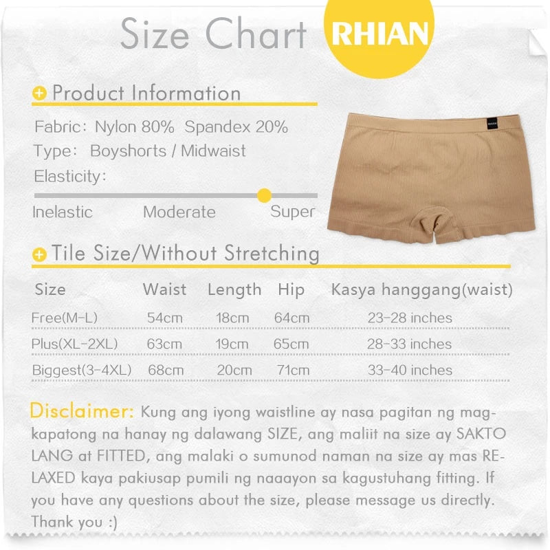 RHIAN Plus Size Shaper Panty Short