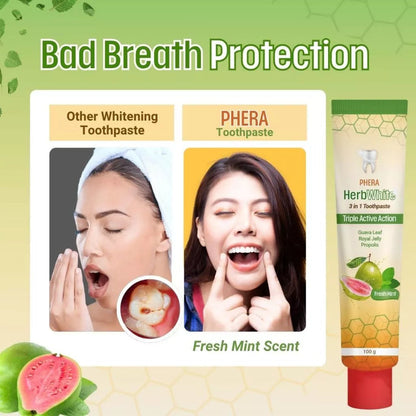 PHERA HERBWHITE 3 IN 1 TOOTHPASTE