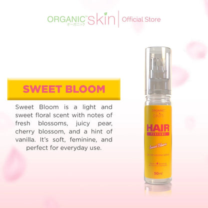 Organic Skin 50ml Hair Perfume Mist Haircare Scent Spray