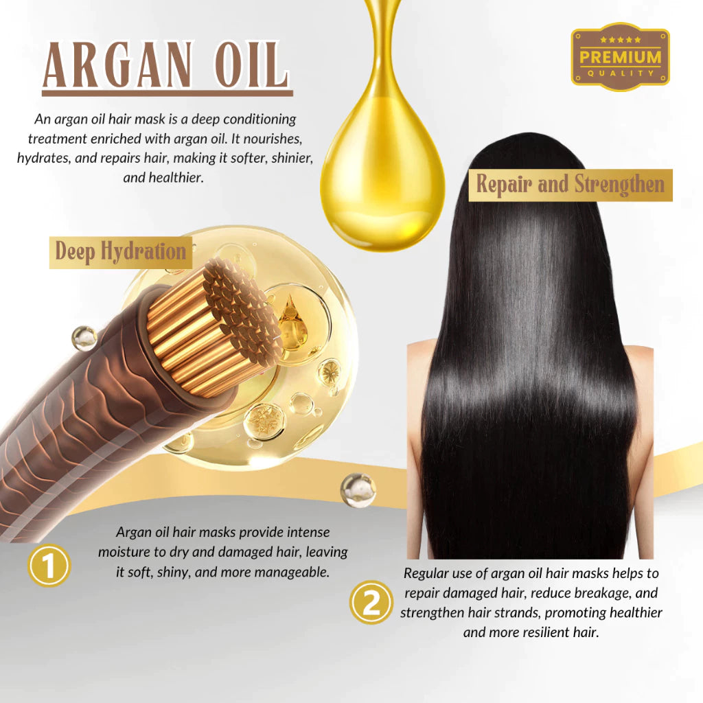 KORMESIC Argan Oil Hair Mask For Deep Repair And Moisturizing 1000ml
