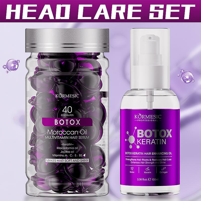 Kormesic Botox Keratin Head Care Set – Moroccan Oil Hair Repair Treatment