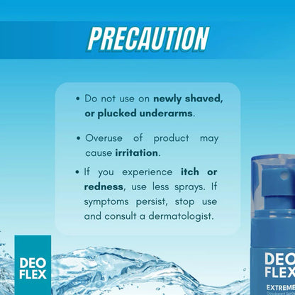 DEOFLEX Extreme Deodorant Spray with 72H Odor and Sweat Protection