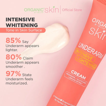 Organic Skin Japan Intensive Whitening Underarm Powder Dry Deodorant & Whitening Cream