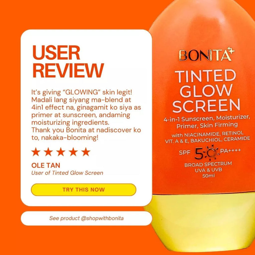 BONITA Tinted Glow Sunscreen SPF 50 Pa+++