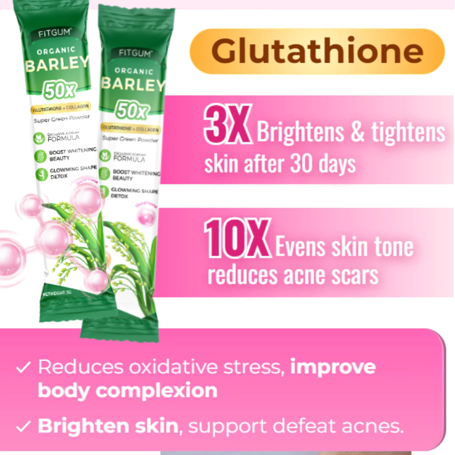 FITGUM Organic Barley Gluta Collagen Beauty Drink