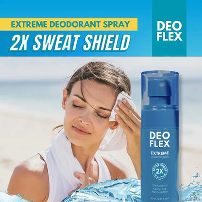 DEOFLEX Extreme Deodorant Spray with 72H Odor and Sweat Protection