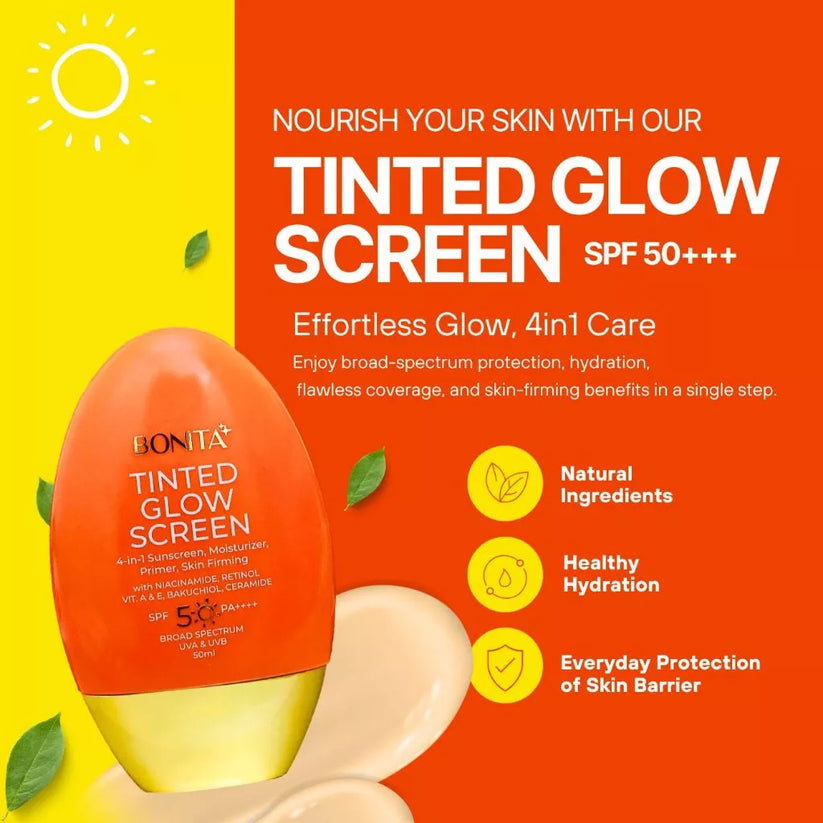 BONITA Tinted Glow Sunscreen SPF 50 Pa+++
