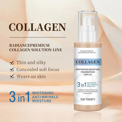 TEN TWENTY 3 in 1 Collagen Whitening Moisture Foundation SPF 15