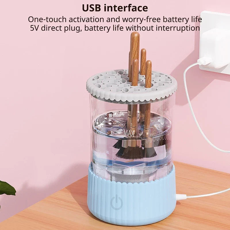 Automatic Makeup Brush Cleaner