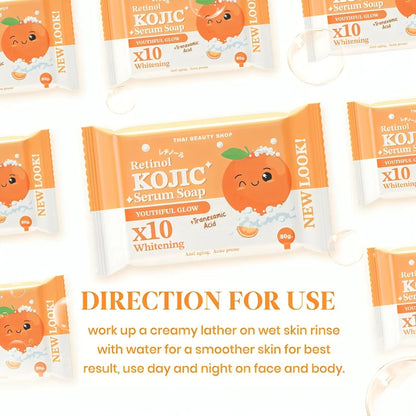 Thai Beauty Shop Retinol Kojic Serum Soap Youthful Glow