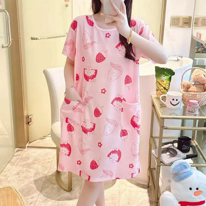 Plus Size Korean Daster with Double Pocket