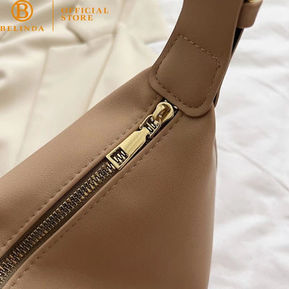 Leather Dumpling Shoulder Crossbody Bag